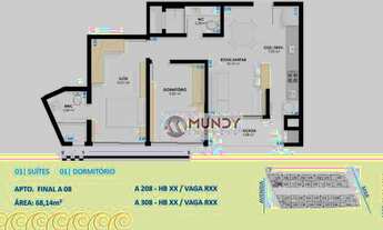 Imagem 2: Apartamento à venda, 68 m² por R$ 651.465,39 - Canasvieiras - Florianópolis/SC