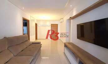 Imagem 4: Apartamento para locação, vista mar, 3 quartos, semi mobiliado, Aparecida, Santos SP
