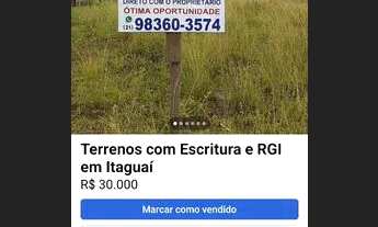 Imagem 6: Terreno com RGI e Escritura, direto com proprietário