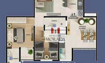 Imagem 3: Apartamento com 2 dormitórios à venda, 70 m² por R$ 510.000 - Jardim Oswaldo Cruz - São Jo