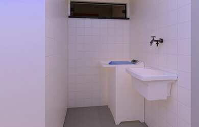 Imagem 7: Casa à venda com 3 quartos, cozinha estilo americana, quintal, 2 vagas de garagem. Poucos