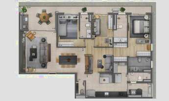 Imagem 3: APARTAMENTO 175 M², 3 SUITES, TERRAÇO GOURMET COM 2 VAGAS À VENDA - MOEMA- SÃO PAULO / SP