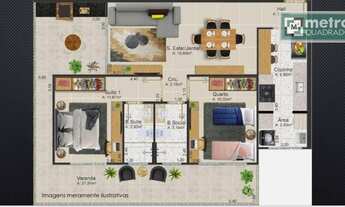 Imagem 3: Cobertura com 3 dormitórios à venda, 92 m² por R$ 690.000,00 - Costazul - Rio das Ostras/R