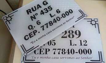 Imagem 5: Placa de endereço / vidro temperado