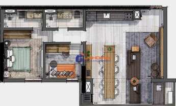 Imagem 3: Apartamento com 2 dormitórios à venda, 78 m² por R$ 1.390.000,00 - Brooklin - São Paulo/SP