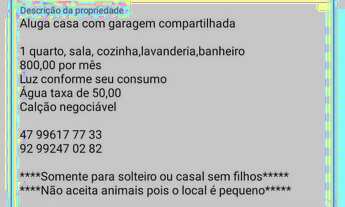 Imagem: Aluga casa com garagem compartilhada