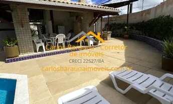 Imagem 3: Casa mobiliada em stella maris 3/4 3 quartos condomínio com piscina ar split