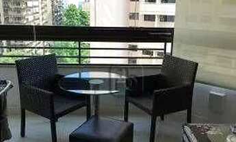 Imagem 3: Apartamento ABM, mobiliado, com 2 dormitórios, sendo 1 suíte, lavabo, varanda com cortina