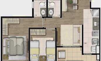 Imagem 3: Apartamento com 2 quartos, 57m2, à venda em São Paulo, Vila das Mercês