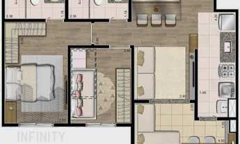 Imagem 2: Apartamento com 2 quartos, 57m2, à venda em São Paulo, Vila das Mercês