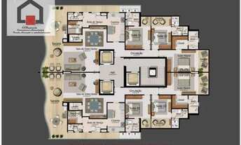 Imagem 3: Ed. LUNAR DEL SOL, PORTE ENGENHARIA, 181 m², 3 Suítes, 3 Vagas, para alugar, Umarizal, Bel