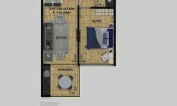 Imagem 2: Apartamento para venda com 40 metros quadrados com 1 quarto em TAMANDARE I - Tamandaré - P