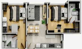 Imagem 3: Living Tirol - Apto 2/4 com 2 suítes de 55 m², 1 vaga por 293.000, Natal