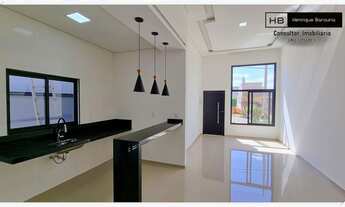 Imagem 2: Casa térrea linda e NOVINHA no condomínio SANTINON com 3 dorms, 1 suíte, churrasqueira!! S