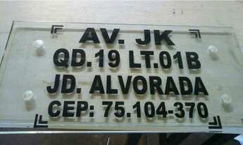 Imagem 3: Placa de endereço / vidro temperado