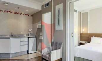 Imagem 2: Flat com 1 Quarto para Alugar, 30 m² por R$ 3.000/Mês