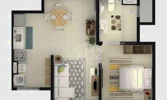 Imagem 3: Apartamento com 2 dormitórios à venda, 49 m² por R$ 332.000,00 - Alto Taquaral - Campinas