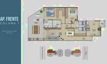 Imagem 6: Apartamento para venda tem 102 metros quadrados com 3 quartos