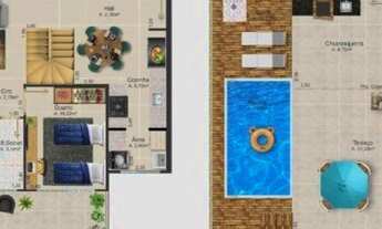 Imagem 4: Cobertura com 3 dormitórios à venda, 92 m² por R$ 690.000,00 - Costazul - Rio das Ostras/R