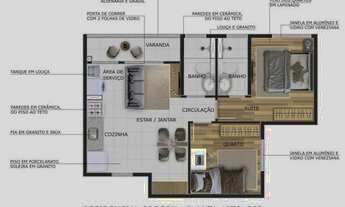 Imagem 5: Área privativa à venda, 2 quartos, 1 suíte, 1 vaga, Havaí - Belo Horizonte/MG