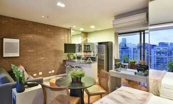 Imagem 2: Apartamento mobiliado de 42m² com 1 dormitório e 1 vaga de garagem para locação, Vila Olím