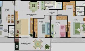 Imagem 4: ED PICE BARRO VERMELHO 03 QUARTOS SUTE LAZER COMPLETO