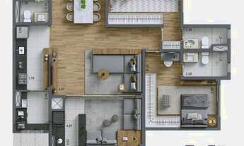 Imagem 5: Apartamento com 4 quartos, 165m2, à venda em São Paulo, Jardim Caravelas