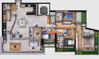 Imagem 2: Apartamento com 4 dormitórios à venda, 197 m² - Brooklin - São Paulo/SP