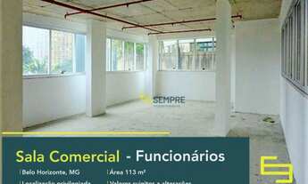 Imagem: Sala à venda, 113 m² e 02 vagas - Funcionários