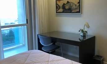 Imagem 3: Flat todo mobiliado na Glória vista mar c/ 1quarto, 1br, 1vg, amrs plnjds, vrnd