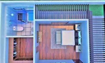 Imagem 3: Casa em construção à venda, com 03 suítes, espaço gourmet e piscina, com previsão de entre