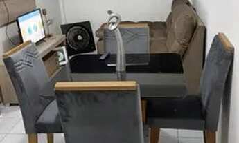 Imagem: Quarto e sala mobiliado para aluguel na