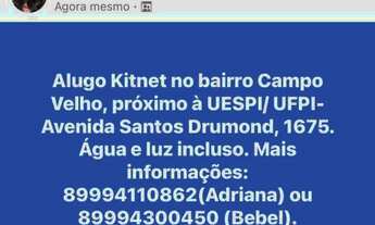 Imagem: Alugo Kitnet em Floriano Pi