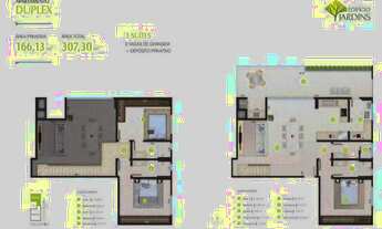 Imagem 3: Duplex a venda no Ed. Jardins em Cascavel - PR