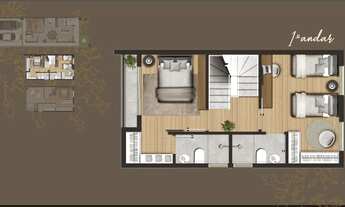 Imagem 7: Casa Triplex isolada em condomínio para venda possui 131 mts com 4 quartos