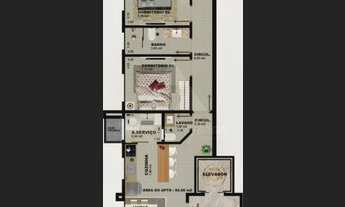 Imagem 3: APARTAMENTO À VENDA COM 3 DORMITÓRIOS, SENDO 1 SUÍTE, 84m², R$599.458,00, BAIRRO TABULEIR