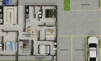 Imagem 2: Apartamento para venda com 40m2 com 2Qts sendo 01 suíte no Bessa - João Pessoa - PB