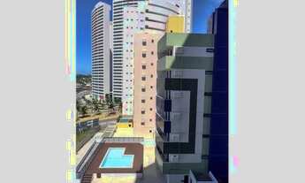 Imagem 2: Apartamento na linha de frente mobiliado com varanda e vista mar 43m² 1 vaga lazer e segur