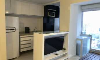 Imagem 2: Apartamento Studio, mobiliado e moderno, com 34 m², 1 quarto e 1 vaga de garagem, no Brook