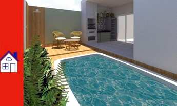 Imagem 2: Casa sendo 2/4 e uma suíte com piscina