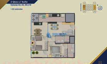 Imagem 2: Apartamento com 2 dormitórios à venda, 58 m² por R$ 599.900,00 - Itaparica - Vila Velha/ES