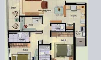 Imagem 4: ALUGUEL APARTAMENTO COM 2 suítes e gabinetes, 2 VAGAS