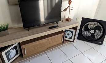 Imagem 6: Quarto e sala mobiliado para aluguel na Ponta Verde