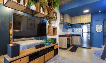 Imagem 2: Apartamento à venda em Moema com 44 metros quadrados, 1 dormitório e 1 vaga. Lazer complet