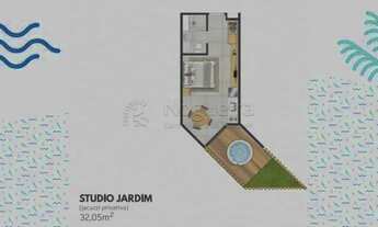 Imagem 3: Apartamento para venda com 32 metros quadrados com 1 quarto em T - Tamandaré - PE