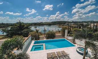 Imagem 6: Casa de condomínio 4 suítes com vista para o Lago, piscina com borda infinita