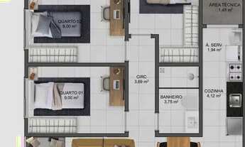 Imagem 4: Lançamento 2 e 3 Quartos em Itaparica na quadra do mar Cód: 20809 R