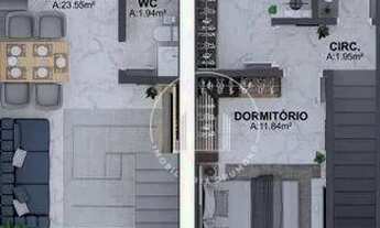 Imagem 2: Sobrado com 2 dormitórios à venda, 78 m² por R$ 341.000,00 - Forquilhas - São José/SC