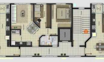 Imagem 3: Apartamento com 2 quartos à venda por R$ 334400.00, 67.44 m2 - NOVA RUSSIA - PONTA GROSSA