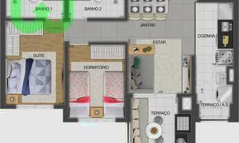 Imagem 4: Apartamento 2 quartos, 1 suíte em Perdizes